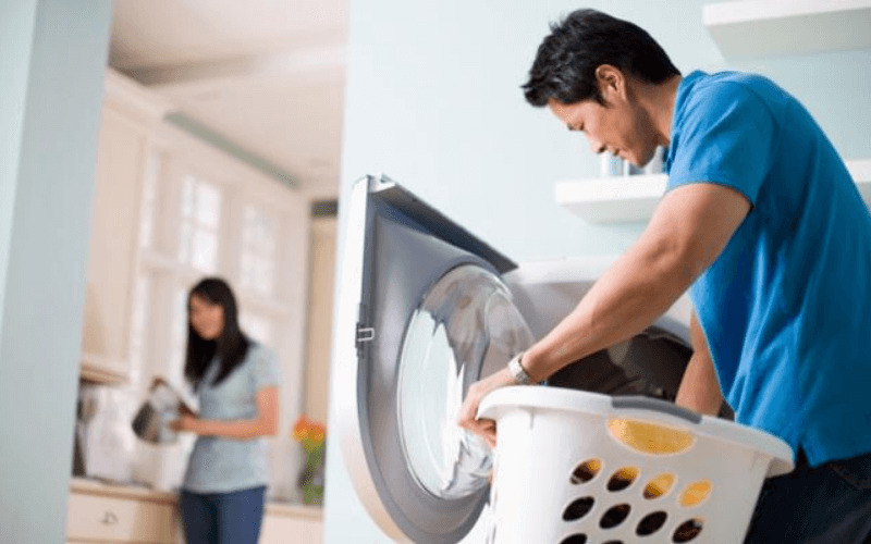 Cách tẩy lồng máy giặt