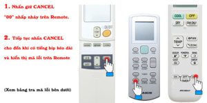 Hướng dẫn check mã lỗi điều hòa Daikin bằng remote