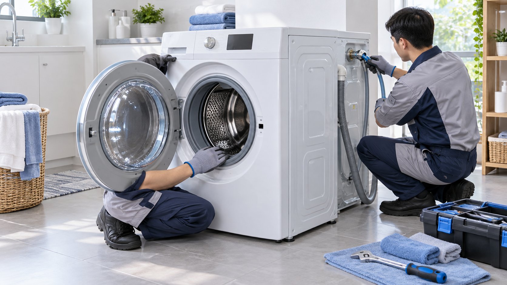 Máy giặt bị rò nước: Cách tìm vị trí và xử lý 3 Ảnh minh hoạ: Máy giặt bị rò nước: Cách tìm vị trí và xử lý