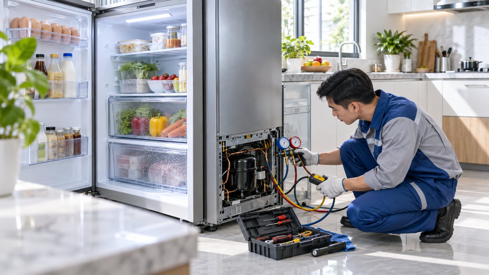 Tủ lạnh thiếu gas, không lạnh: Dấu hiệu và cách xử lý 1 Ảnh minh hoạ: Tủ lạnh thiếu gas, không lạnh: Dấu hiệu và cách xử lý