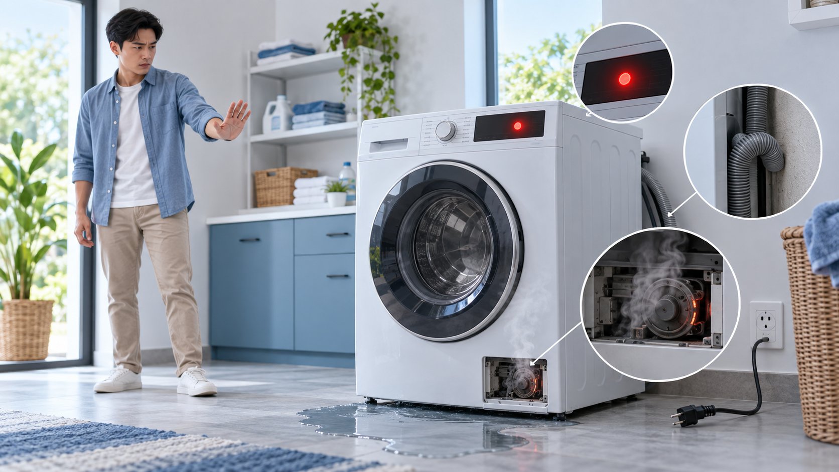 Máy giặt không xả nước: Cách kiểm tra an toàn 2 Ảnh minh hoạ: Máy giặt không xả nước: Cách kiểm tra an toàn