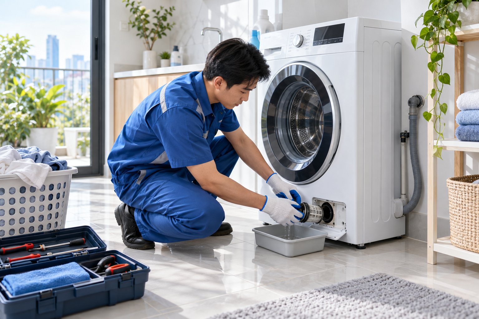 Máy giặt không xả nước: Kiểm tra ống, bơm, bo mạch 3 Ảnh minh hoạ: Máy giặt không xả nước: Kiểm tra ống, bơm, bo mạch