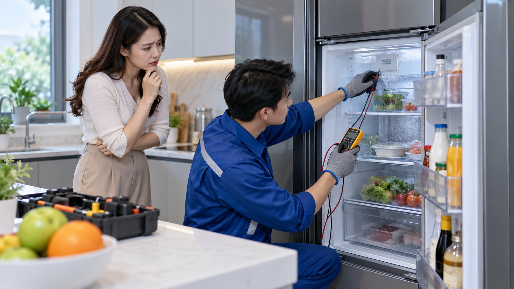 Cách chỉnh nhiệt độ tủ lạnh bảo quản thực phẩm tốt nhất 14 Ảnh minh hoạ: Cách chỉnh tủ lạnh Inverter đúng nhiệt độ