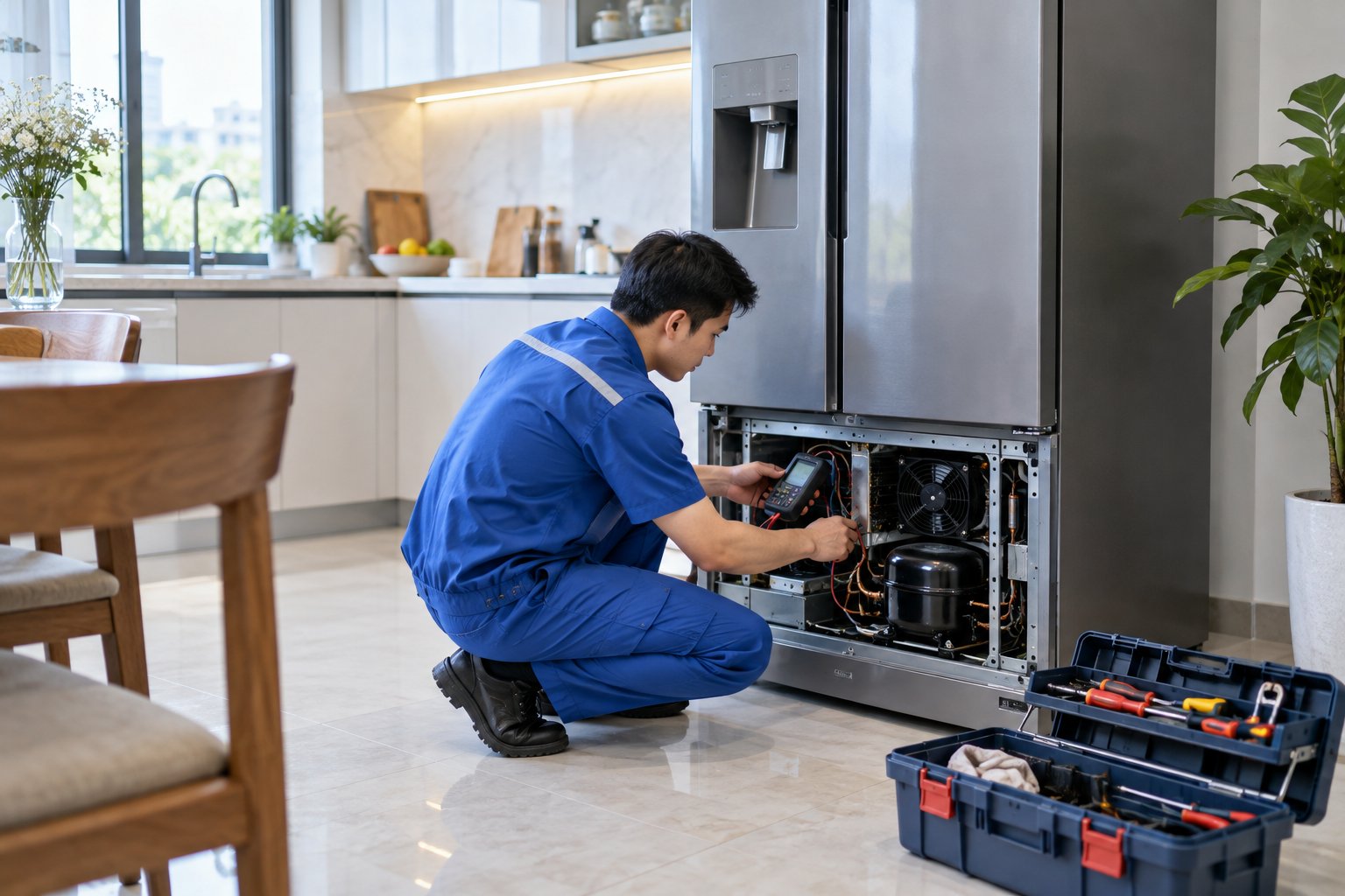 Tủ lạnh Hitachi kêu to: Nguyên nhân, cách xử lý 3 Ảnh minh hoạ: Tủ lạnh Hitachi kêu to: Nguyên nhân, cách xử lý