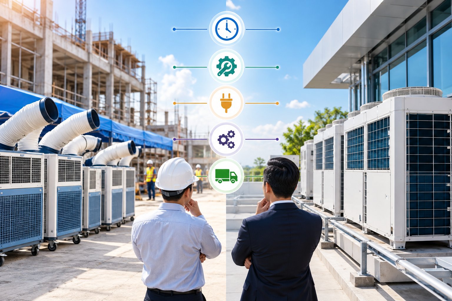 Thuê hay mua máy lạnh cho công trình: Cách chọn 1 Ảnh minh hoạ: Thuê hay mua máy lạnh cho công trình: Cách chọn