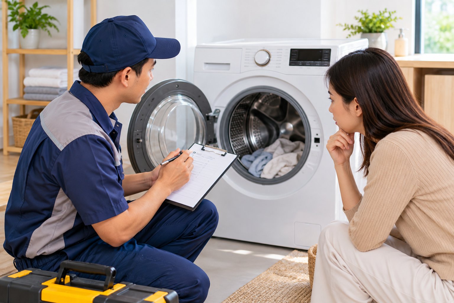Máy giặt không quay lồng khi giặt: kiểm tra an toàn 3 Ảnh minh hoạ: Máy giặt không quay lồng khi giặt: kiểm tra an toàn