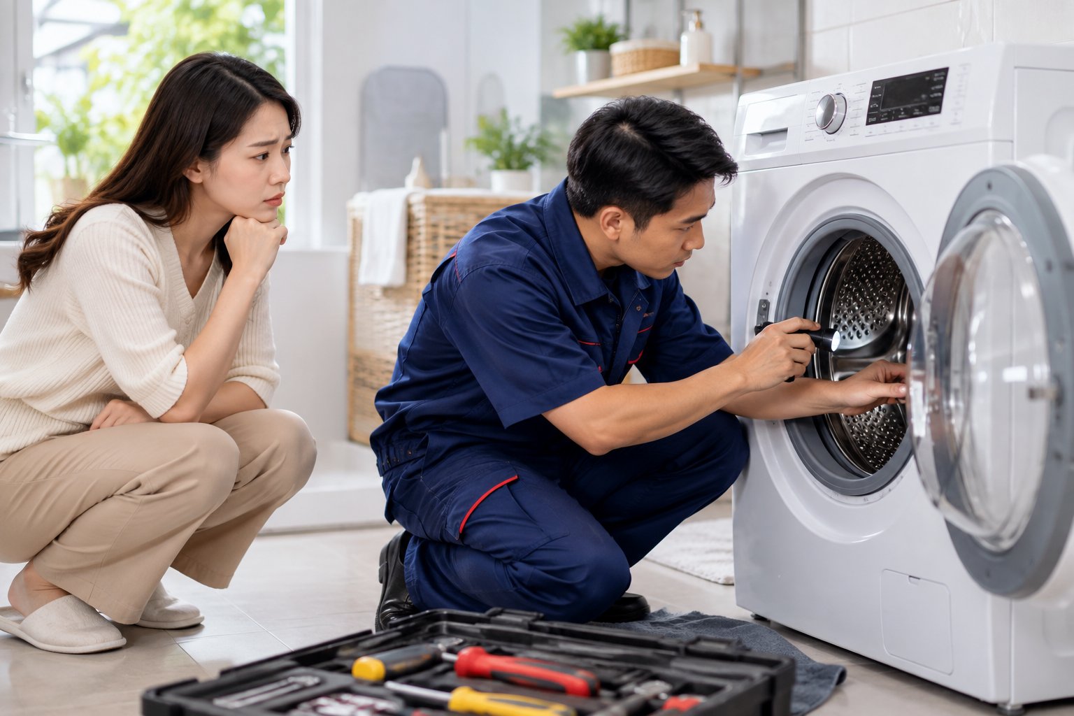 Máy giặt có mùi khét: Cách xử lý an toàn 2 Ảnh minh hoạ: Máy giặt có mùi khét: Cách xử lý an toàn