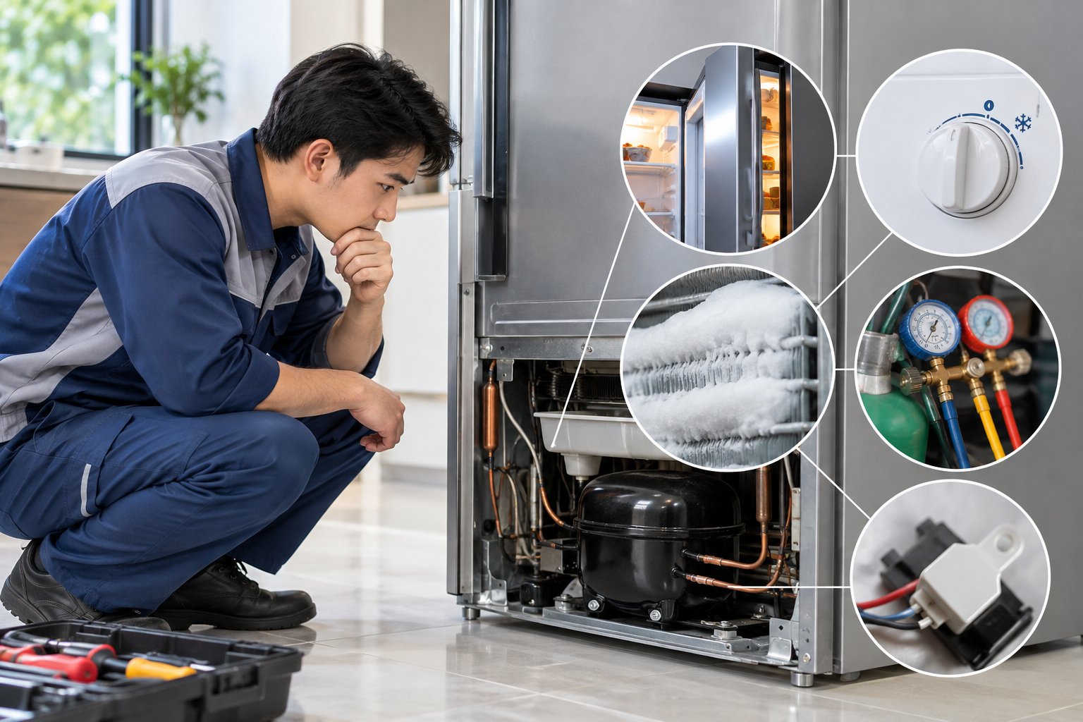 Tủ lạnh chạy liên tục không ngắt: Cách kiểm tra 2 Ảnh minh hoạ: Tủ lạnh chạy liên tục không ngắt: Cách kiểm tra