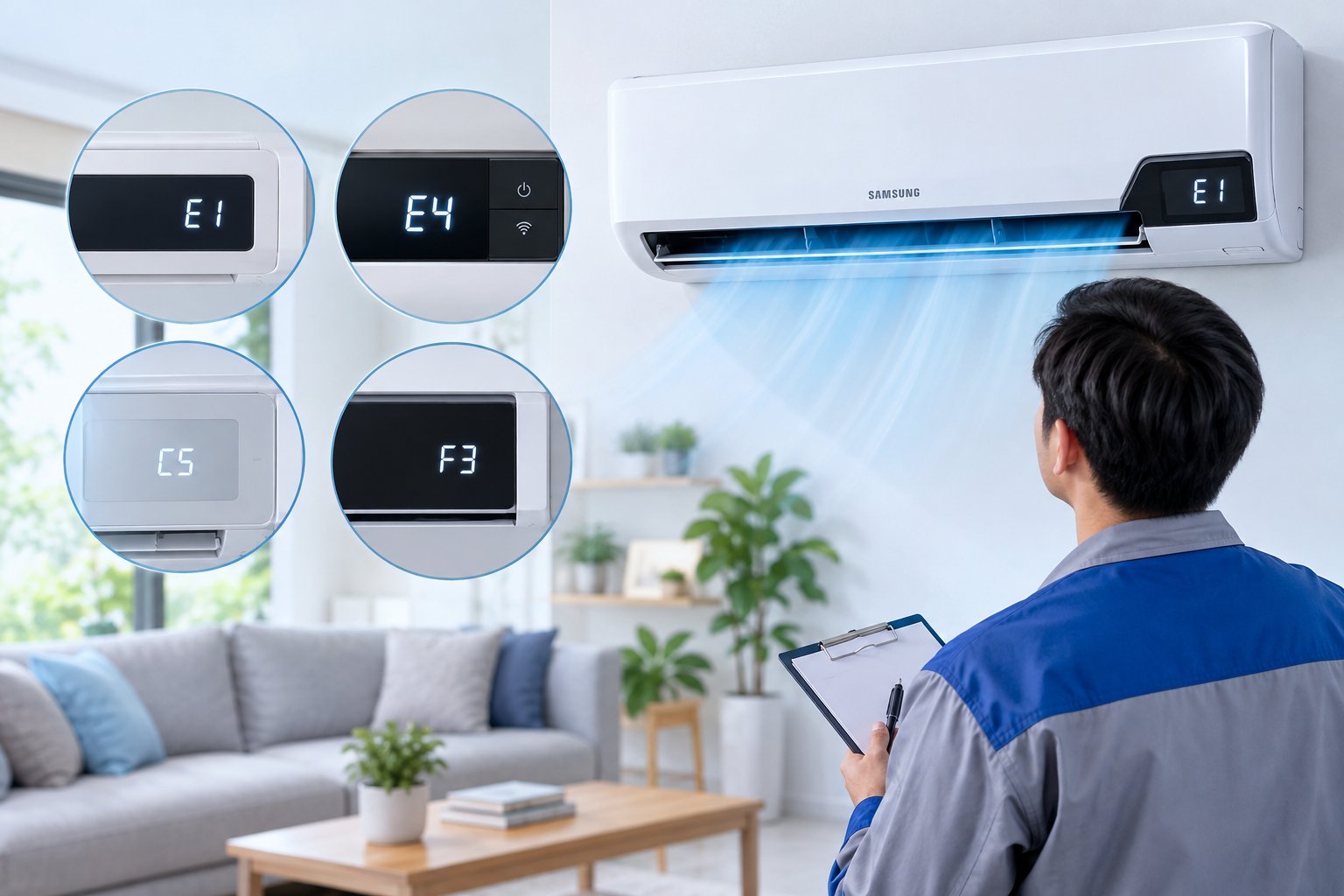 Bảng mã lỗi điều hòa Samsung và cách kiểm tra an toàn 1 Ảnh minh hoạ: Bảng mã lỗi điều hòa Samsung và cách kiểm tra an toàn