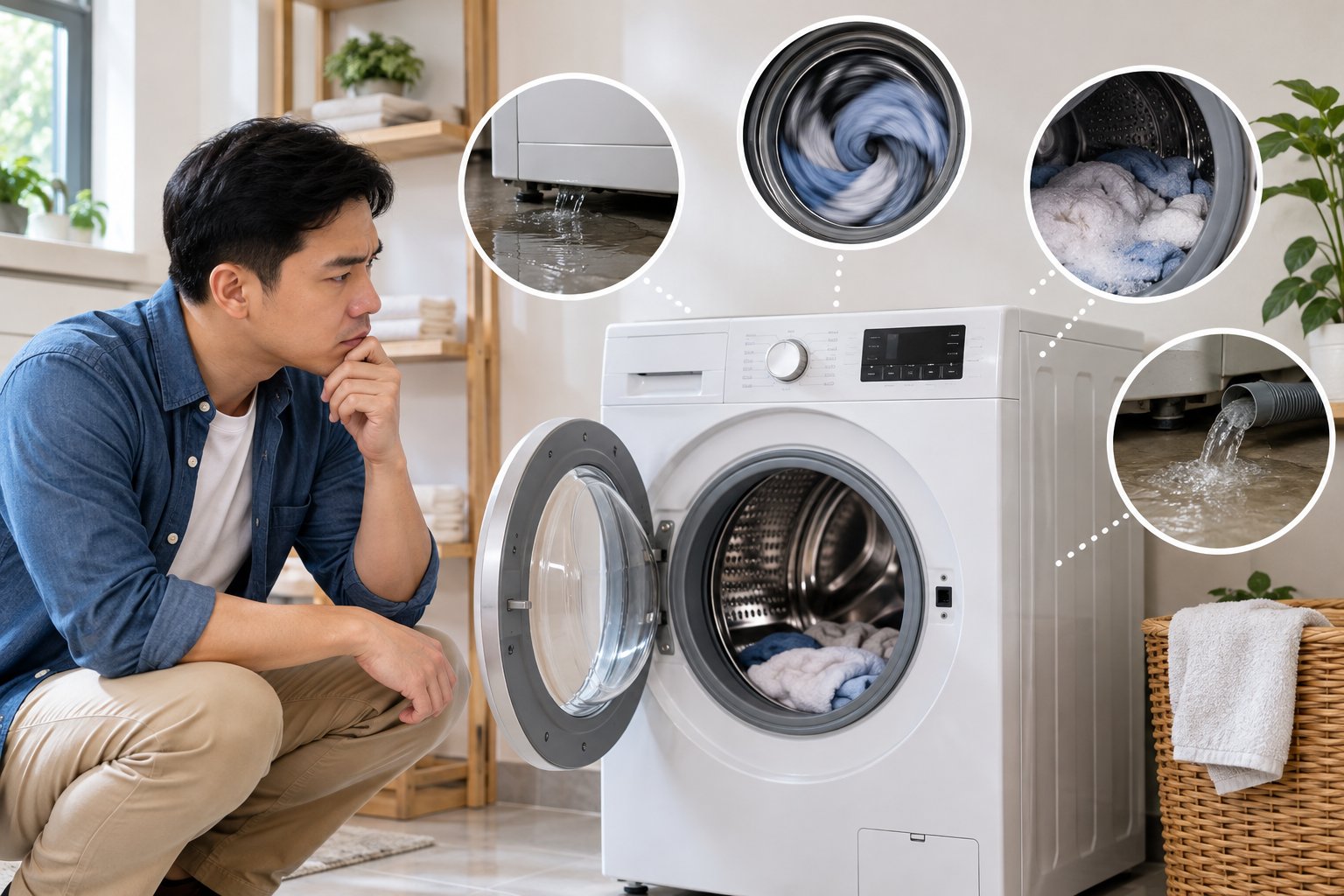 Kiểm tra lỗi máy giặt tại nhà: cách làm an toàn 1 Ảnh minh hoạ: Kiểm tra lỗi máy giặt tại nhà: cách làm an toàn
