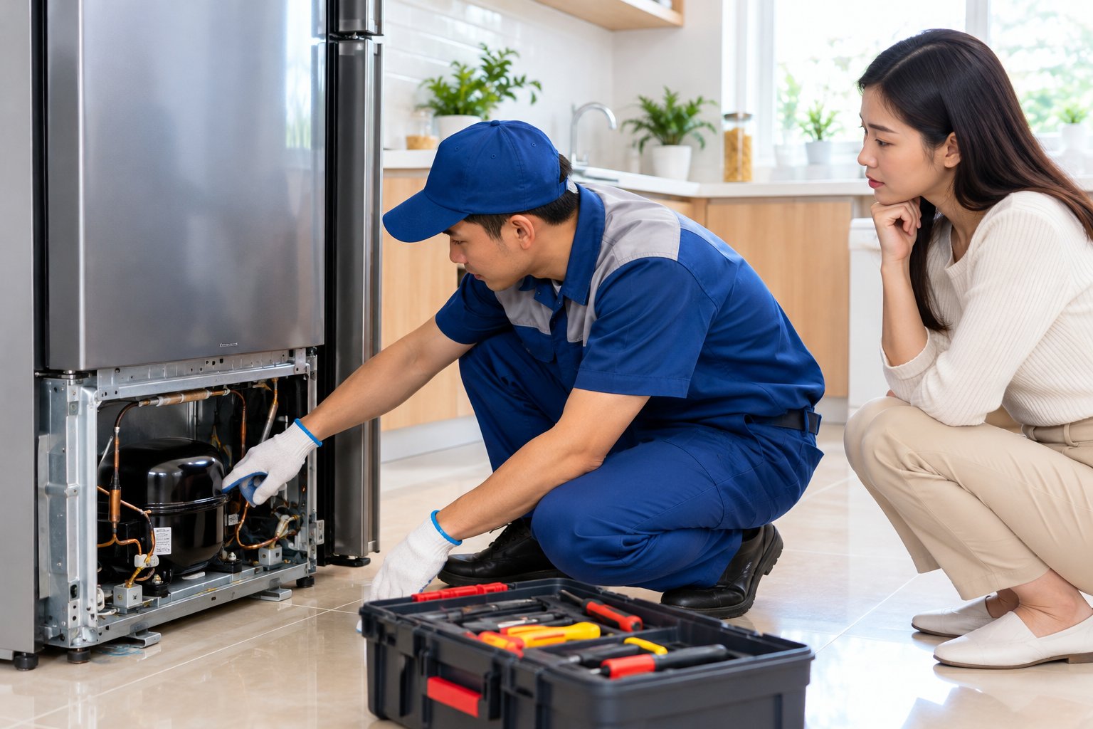 Tủ lạnh chạy liên tục không ngắt: Cách kiểm tra 3 Ảnh minh hoạ: Tủ lạnh chạy liên tục không ngắt: Cách kiểm tra