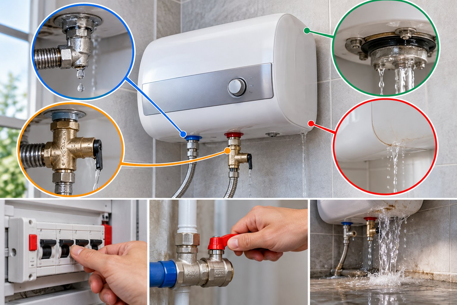 Bình nóng lạnh bị chảy nước: Cách xác định vị trí 1 Ảnh minh hoạ: Bình nóng lạnh bị chảy nước: Cách xác định vị trí