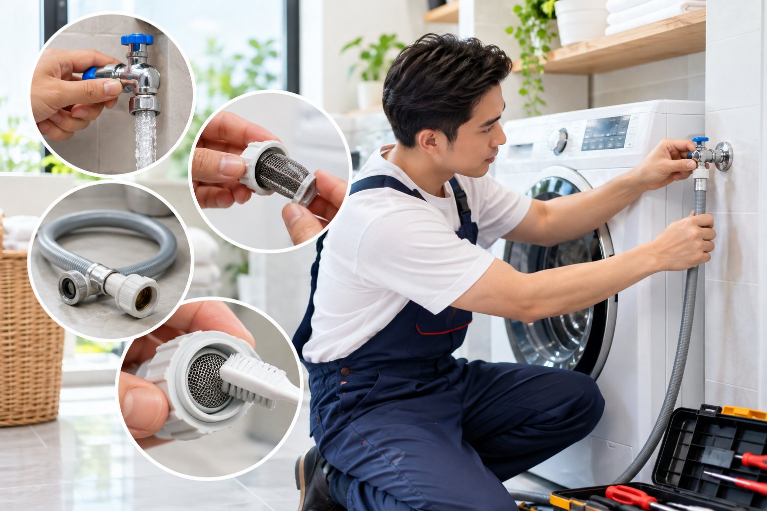 Máy giặt không cấp nước: Cách kiểm tra an toàn 3 Ảnh minh hoạ: Máy giặt không cấp nước: Cách kiểm tra an toàn