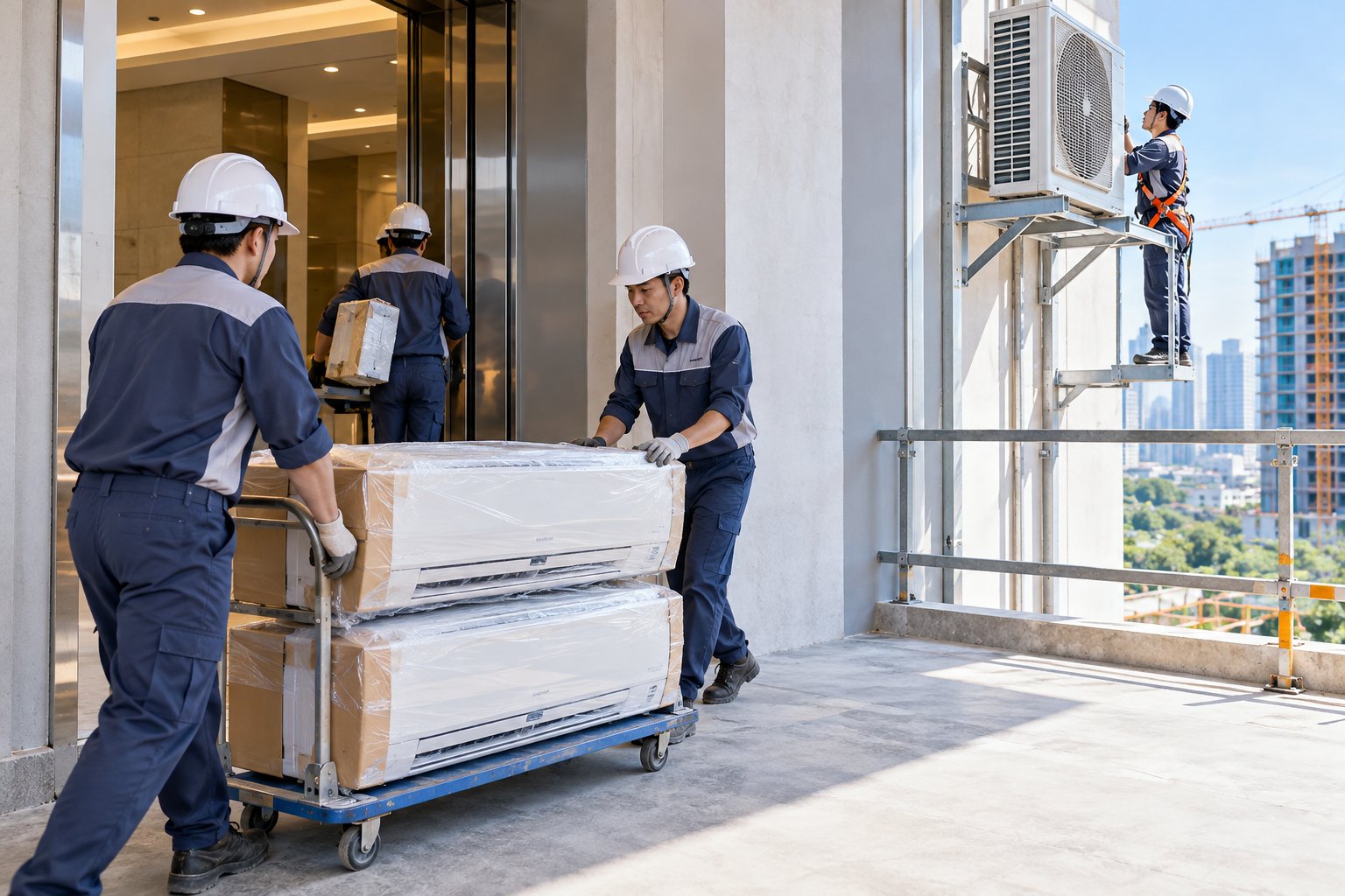 Lắp máy lạnh thuê tại công trình: Điều kiện cần có 2 Ảnh minh hoạ: Lắp máy lạnh thuê tại công trình: Điều kiện cần có