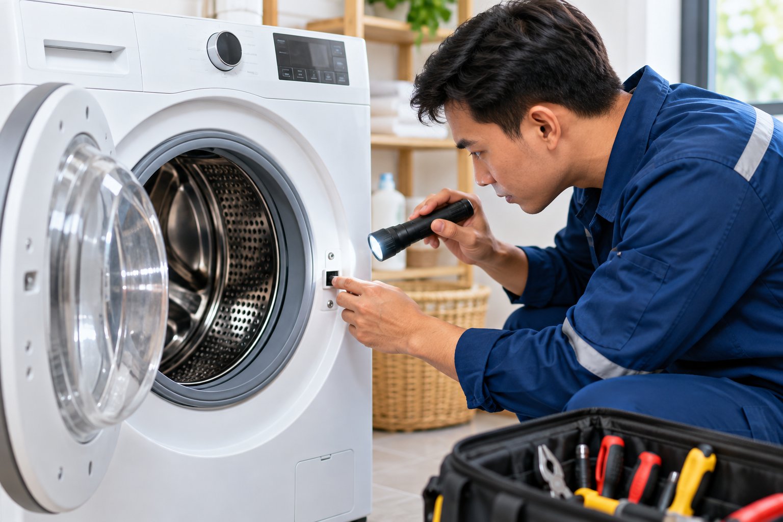 Máy giặt không khóa cửa: Cách kiểm tra an toàn 2 Ảnh minh hoạ: Máy giặt không khóa cửa: Cách kiểm tra an toàn
