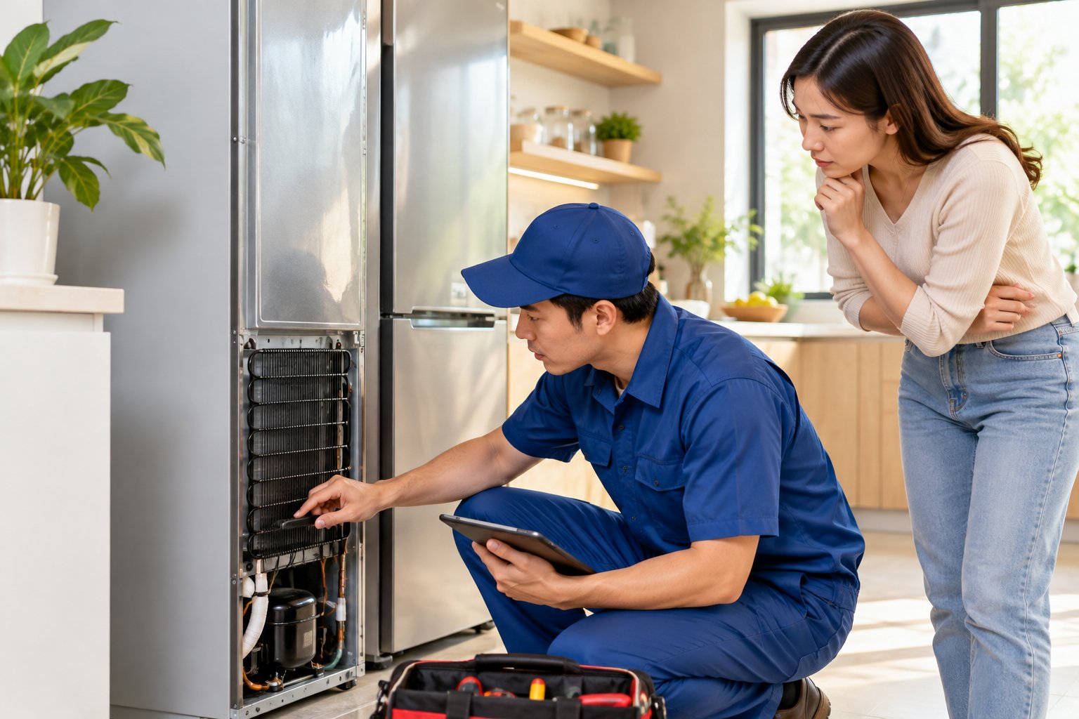 Tủ lạnh nóng hai bên hông: Khi nào là bất thường? 3 Ảnh minh hoạ: Tủ lạnh nóng hai bên hông: Khi nào là bất thường?